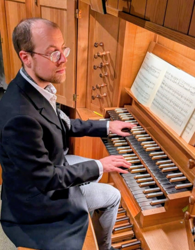Johannes Hittorf an der Orgel